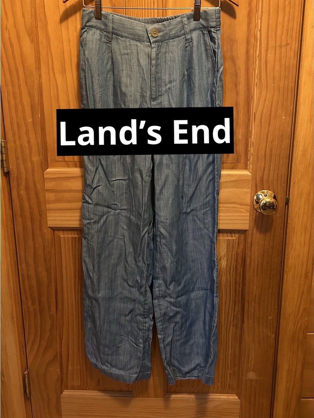 NWT Land’s End Wide Leg Tencel Pants